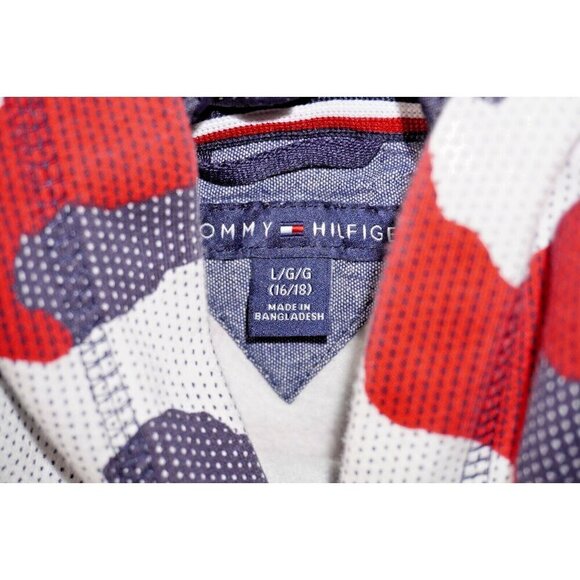 Tommy Hilfiger Little Boys All Over Print Pullover Hoodie 16/18 - Picture 3 of 5